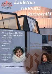 Laulettua runoutta kirjastolla