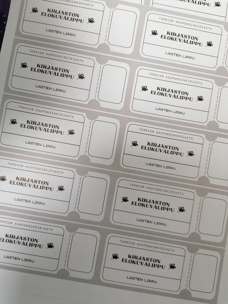 Kirjaston elokuvaliput lapsille